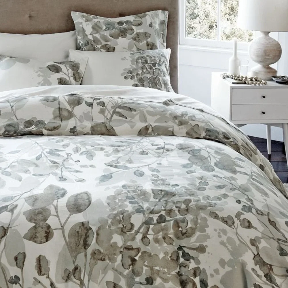West Elm Organic Woodland Standard Pillow Case Sham (Set of 3)